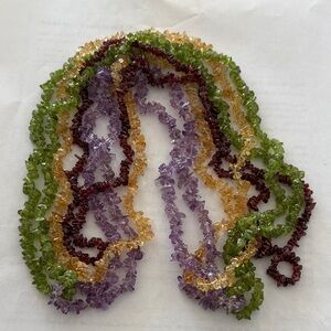 Multicolor Gemstone Beaded Necklace